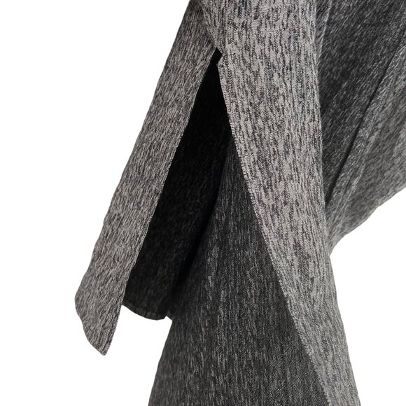 VTG Hiroko Koshino Paris Minimalist Black Gray Wool Asymmetric Open Cardigan M - Picture 3 of 7